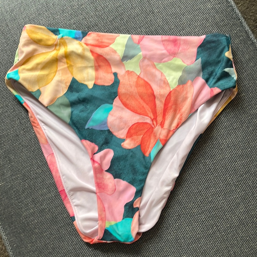 Title Nine Floral Swim Bottom - Multicolor
